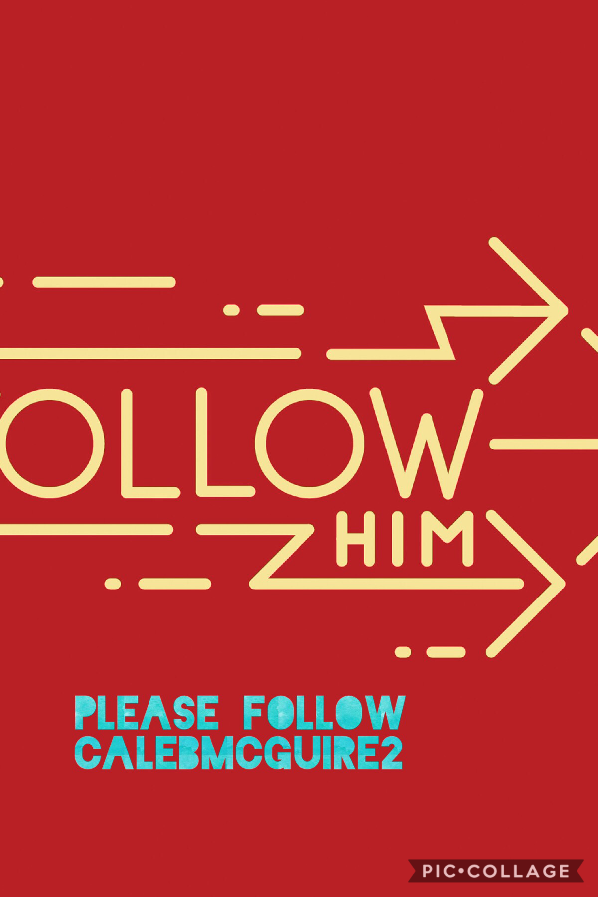 Plz follow him 