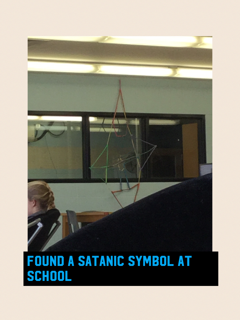 Found a satanic symbol at school