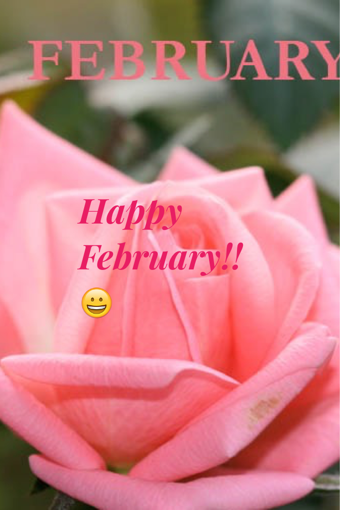 Happy February!!😀