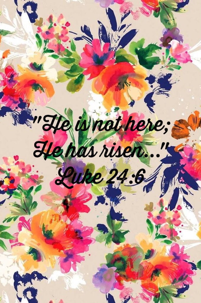 "He is not here; He has risen..."
Luke 24:6
Happy Easter 🐣