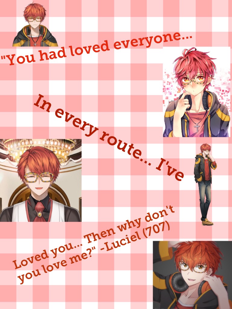 ❤️Tap❤️
You will get this if you know of Mystic Messenger. And read the comics. I love 707! Tell me if you do too or what your favorite character is in Mystic Messenger. If you don't know about Mystic Messenger, then tell me what anime you like!