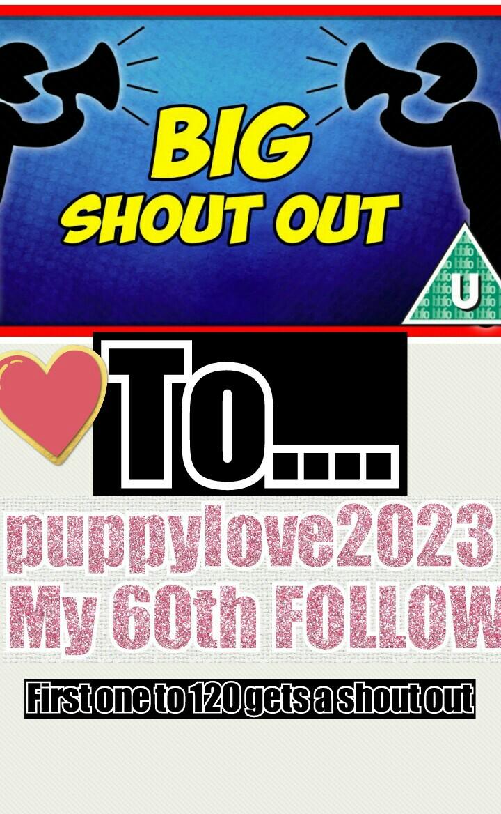 I love u all follow me first to 120 gets a HUGER shout out love u!!
