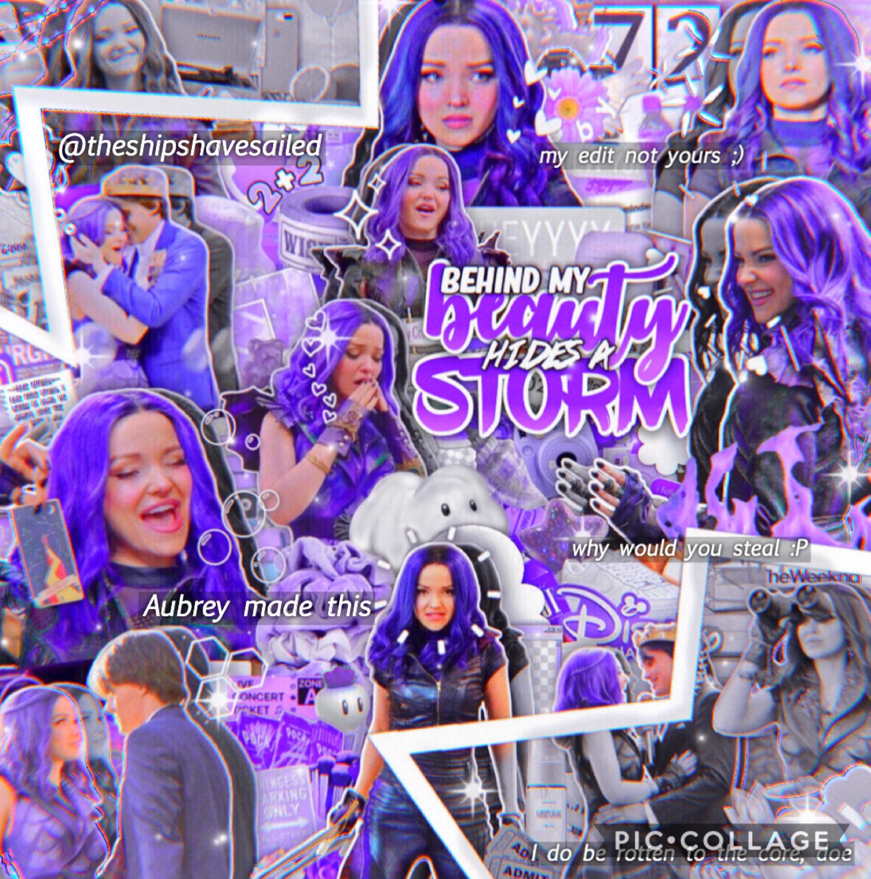💜Mal from Descendants 3 edit!💜
🖤Made on PicsArt! Hope y’all like!🖤