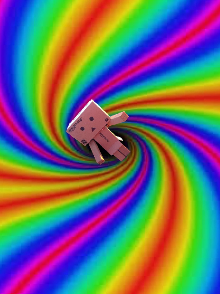 Danbo rainbow swirl