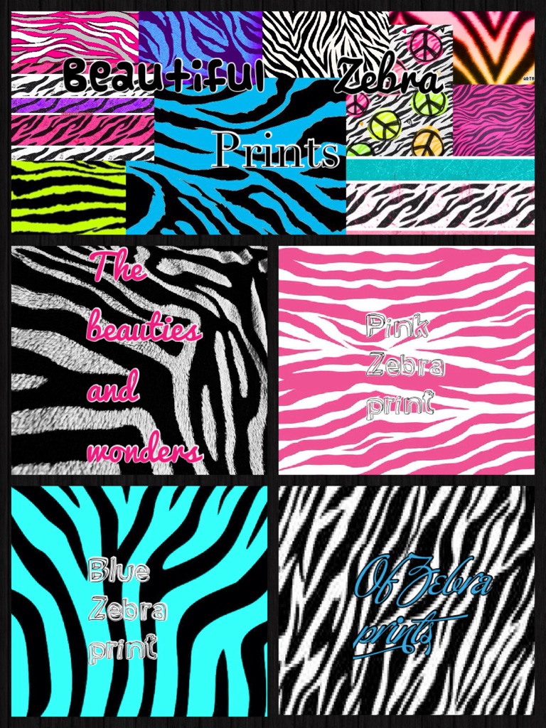 Zebra prints